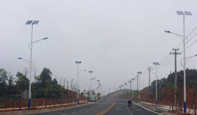 广东商友照明-太阳能路星空(中国)照明工程现场照片